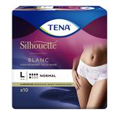 Tena Silhouette Normal Blanc taille basse (5 gouttes) L