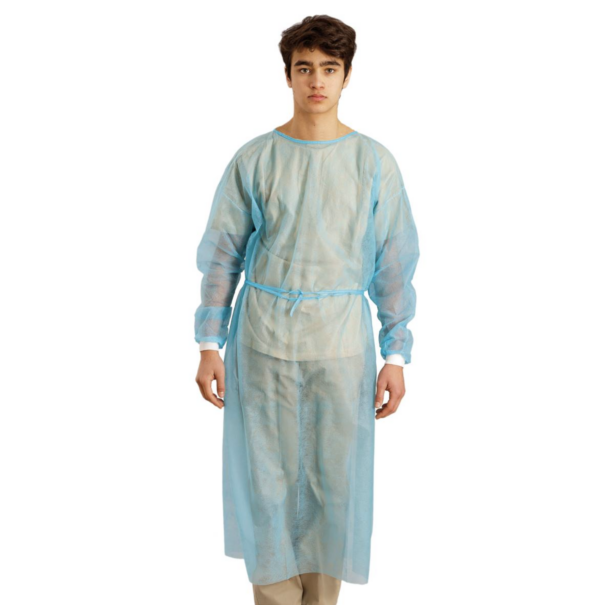 Blouse de soins en non tissé - bleu