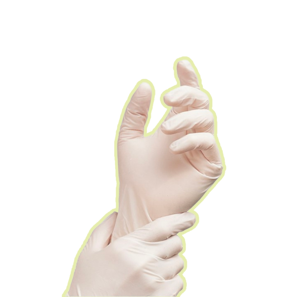 Gant latex poudré