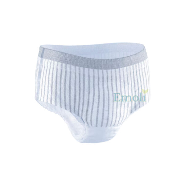 Tena Men Premium Fit Rayé blanc gris – Image 2